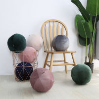 Nordic Ball Shaped Decorative Plush Pillow for Sofa Seat Bed Stuffed Soft Solid PP Cotton Round Cushion Pad Home Decor Kids Toys