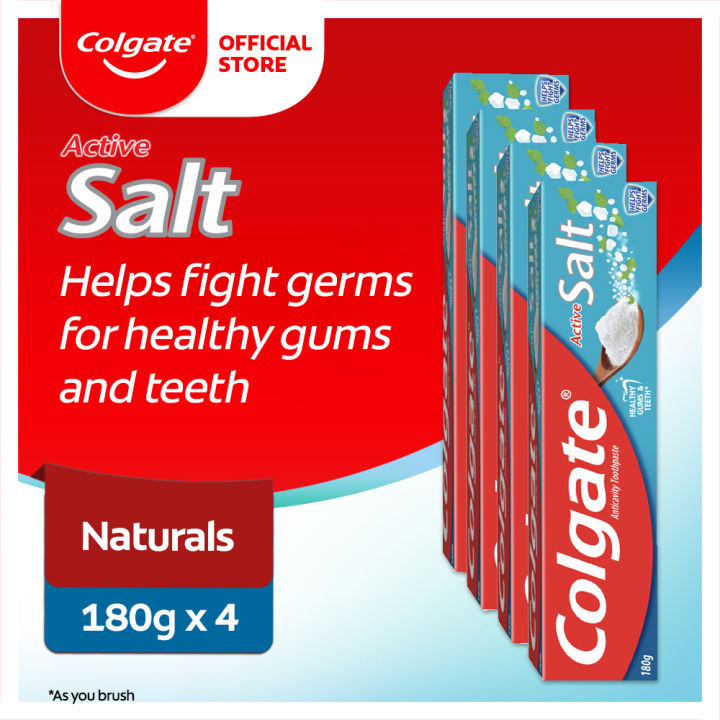 Colgate Active Salt Toothpaste 180g Pack of 4 | Lazada PH