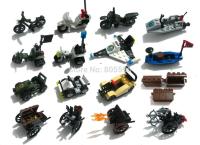 Military Motor bike police Navy boat treasure car space plane castle knights Chariot Building Block weapon Building Sets