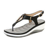 SJY Women S Soft Cushion Flip Flops Thong รองเท้าแตะรองเท้าแตะ Casual Orthotics รองเท้าแตะ2022ใหม่สไตล์ Wedges Sandal Comfort Premium สำหรับฤดูร้อนกลางแจ้ง