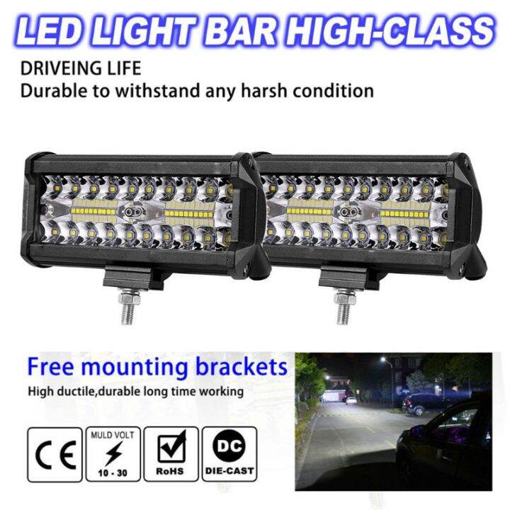 1pc-7-100w-led-work-lightบาร์ยาวลำแสงแสงจ้ากันน้ำoffroad-4wdขับรถไฟตัดหมอกรถดัดแปลงไฟหลังคา