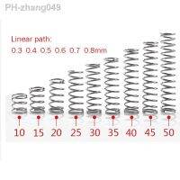 10pcs Wire Diameter 0.3 0.4 0.5 0.6 0.7 0.8mm Stainless Steel Micro Small Compression Spring OD