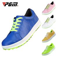 PGM Women Golf Shoes Microfiber Leather Breathable Waterproof Spikes Anti-slip Good Grip Resistant  Shoes XZ033