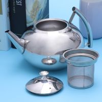 Tea Pot Kettle Coffeemetal Water Stainless Home Quart Server Teapot Blooming Stovetop Safe Steel Strainerkungfu Whistling