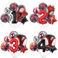 【CC】 1Set and His Theme Boys Birthday Super hero Spidey Balloons Baby Shower Supplie