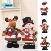 HBDX Snowman/Santa/elk Snowman ผ้าตุ๊กตาซานต้าตกแต่งด้วยกระดิ่งตกแต่งซานต้าคลอสอุปกรณ์ประดับลายกวางใหญ่ตุ๊กตาผ้าขนนุ่มเทศกาล