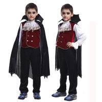 Umorden Gothic Count Dracula Vampire เครื่องแต่งกายเด็ก Vamira คอสเพลย์ฮาโลวีน Carnival Party Mardi Gras ชุดแฟนซี