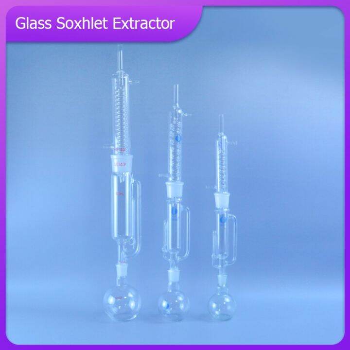 HighQuality 150Ml/250Ml/500Ml Lab Glass Soxhlet Extractor Condenser