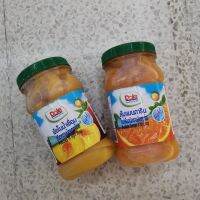 ส้มในน้ำเชื่อมลูกพีชกระป๋องลูกส้มกระป๋อง Oranges in Syrup, Canned Peaches, Canned Oranges เนื้อส้มในขวด ลูกพีชลูกส้มในขวดพร้อมรับประทานReady-to-eat orange peaches in a jar