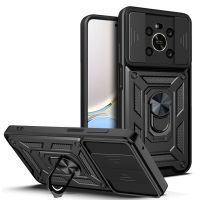 Honor X9 Case, WindCase Rugged Armor Protection Case with Slide Camera Cover &amp; Ring Holder Stand for Honor X9 4G / 5G