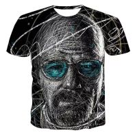 Cool 3D T Shirt Breaking Bad Face Print T-shirt Fashion Women and Men TV Tee Series Breaking Bad Short Sleeve Tops