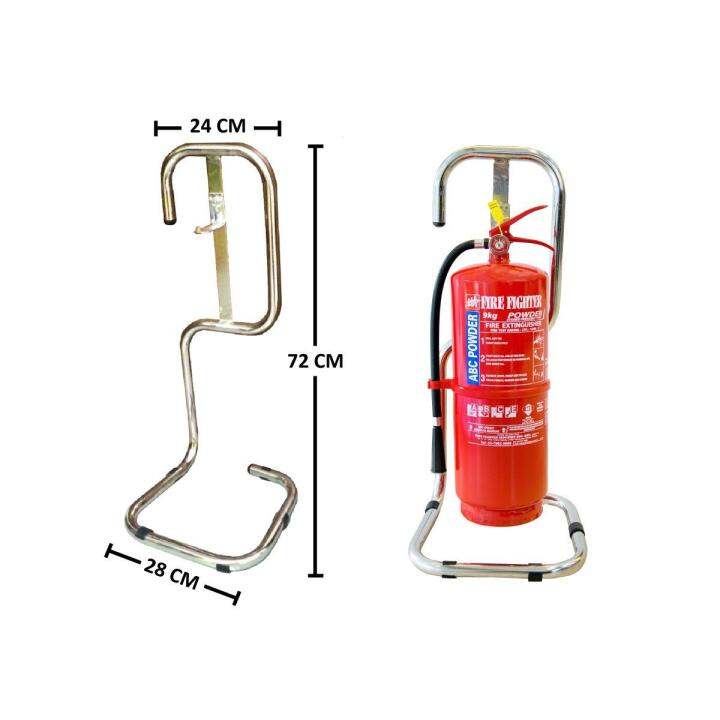 Single Fire Extinguisher Stand Chrome Lazada