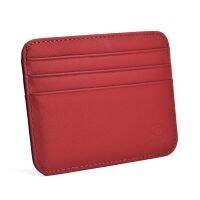 New Thin Genuine Leather Mini Wallet Slim Bank Credit Card Holder Mens Business Small ID Case For Man Purse 6 Slots Cardholder