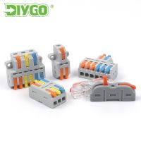 【DT】 hot  DIY GO Quick Wiring Connectors Universal Compact Wire Connector Electrical Cable Splice Spring Terminal Block 28-12AWG 4mm2