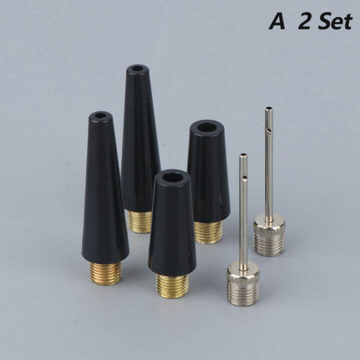 LEI 2set Ball Needle Nozzle Adapter Kit Inflatable Air Valve Ball Pump