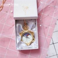 อะนิเมะKING Card Captor Sakura Sailorนาฬิกาดวงจันทร์สำหรับเด็กVintageจี้Grilsผู้หญิงของขวัญFobนาฬิกาพกสร้อยคอการ์ด