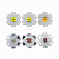 【❖New Hot❖】 gaqiugua6 5ชิ้น Cree Xbd 4ชิป4Leds Xb-D 12V สีแดงสีน้ำเงินสีเขียวเย็นสีขาวอบอุ่นสีขาวกลาง12W ไฟ Led Emitter บน20มม. ดาว