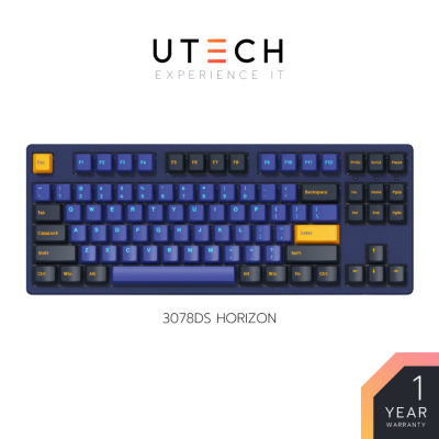 คีย์บอร์ด AKKO รุ่น Horizon 3087DS V2 TKL สีน้ำเงิน เหลือง ขนาด 87% Akko Switch Mechanical Keyboard by UTECH