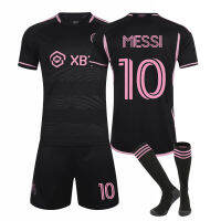 New product2324 ไมอามี่เหย้าและเยือน 10 No. Messi International Major League Football Suit ชุดเสื้อสำหรับผู้ใหญ่สำหรับเด็ก