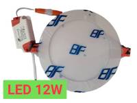 โคมไฟดาวน์ไลท์  โคมแบบฝัง โคมฝังฝ้า โคมเพดาน กลม LED Slim Downlight  ขนาด 12W แบรนด์ BF