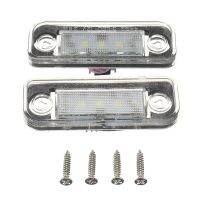 สำหรับ Mercedes Benz W203 W219 W211 5d 2 Led เครื่องคอมพิวเตอร์สีขาวโคมไฟป้ายทะเบียน Dc 10 30V พร้อมไฟรถยนต์ถอดรหัสความต้านทาน