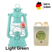 ตะเกียงรั้ว Feuerhand baby special 276 สี Light Green พร้อมน้ำมันพาราฟิน 2 ลิตร