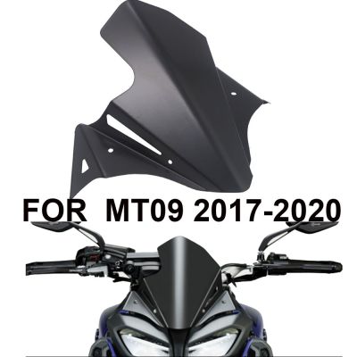 กระจกหน้าสำหรับยามาฮ่า MT-09 MT09 MT 09อุปกรณ์เสริมรถจักรยานยนต์ที่เบนทางลมการไหลเวียนของอากาศที่บังลม2017-2020