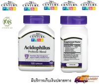 (พร้อมส่ง)21st Century, Acidophilus Probiotic Blend, 100 Capsules