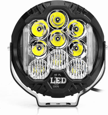 Gzminjie 8 Inch 100W LED Driving Light Compatible with Jepp Wrangler Offroad Vehicle ATV UTV Golf cart Lighting Trucks Pickup Ford f150 Work Light, Pack of 1