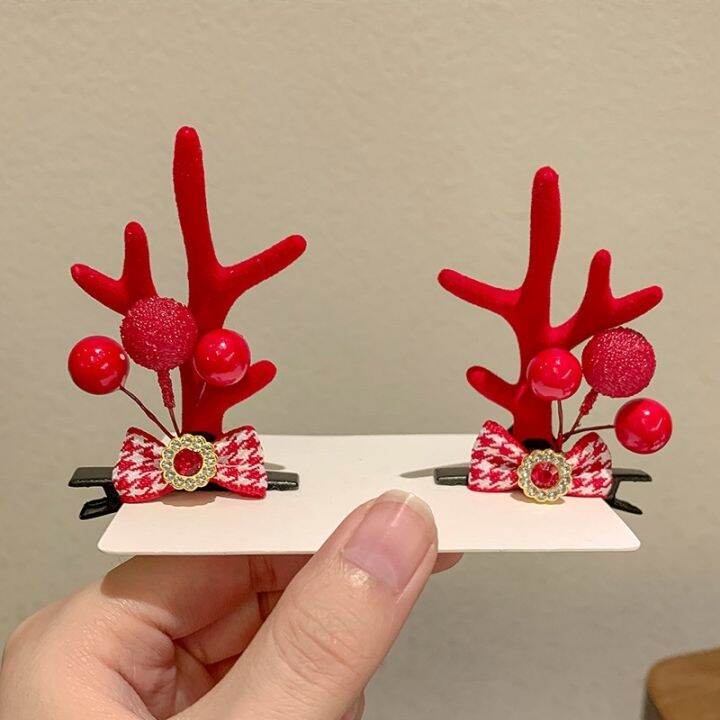 christmas-hairpin-accessories-antlers-hair-party-cartoon-funny-adult-children