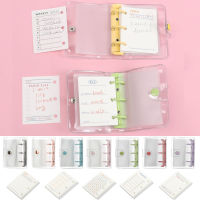 3 หลุม Mini PVC หลวมโน้ตบุ๊ค Journal Traveler โน้ตบุ๊คแบบพกพาหลวม Leaf Binder คลิปเติมหนังสือหน้าภายใน-ttlg4809