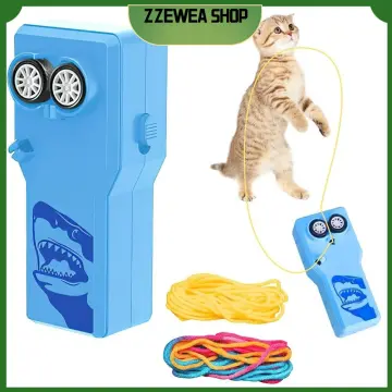 Zip String Gun Toy, Creative Rope Launcher Propeller, Funny Cat