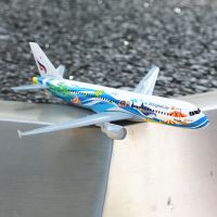 Thailand Bangkok Airways Airbus A320 Aircraft Model 6" Metal Airplane Diecast Mini Moto Collection Eduactional Toys for Children