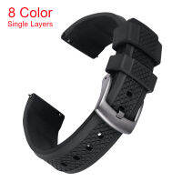 Premium Grade Diving Watchbands 20mm 22mm Sliding Locking Quick Release Rubber Watch Strap Waterproof For Men Women