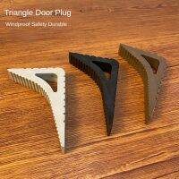 Creative Triangle Shape Door Stop Safety Rubber Block Wedge Doorstops Home Office Anti-collision Door Rear Stoppers Protection