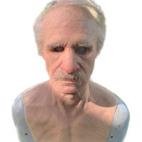 Realistic Latex Old Man Mask Male Disguise Halloween Fancy Dress Head, the Elder Old Man Headgear for Masquerade Halloween