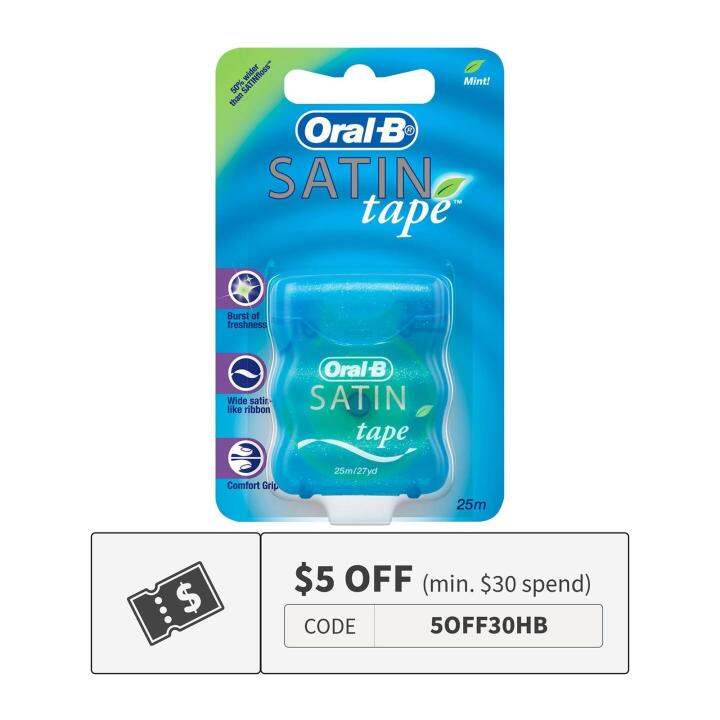 Oral-B Satin Tape Floss 25m | Lazada Singapore