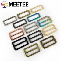 Meetee 38Mm 10/20 Buah Cincin Logam Gesper Tri-glide Menyesuaikan Gesper Tas Tali Kait DIY Anyaman Sabuk Gesper Aksesori Perangkat Keras