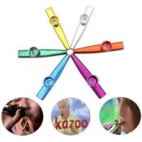 【Moon Musical】โลหะสีแดง Kazoo ขลุ่ยไม้ไผ่ขลุ่ยฟิล์มเครื่องดนตรีขลุ่ยไดอะแฟรมปาก Kaสวนสัตว์สหายที่ดีสำหรับกีต้าร์แบบพกพา