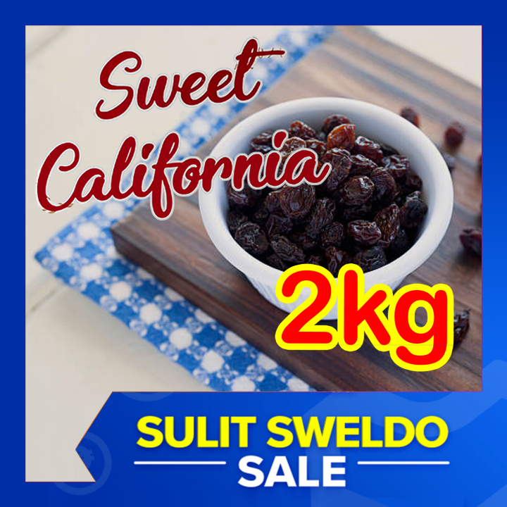 2kg Dried Fruit SWEET CALIFORNIA RAISINS SEEDLESS Dried Raisin Sultana