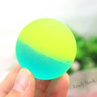 【Ready Stock】 ♈℡◑ C30 Olove 3cm Bouncing Ball Two-color Scrub Ball Children Outdoor Toys Random Elastic Ball R7J2