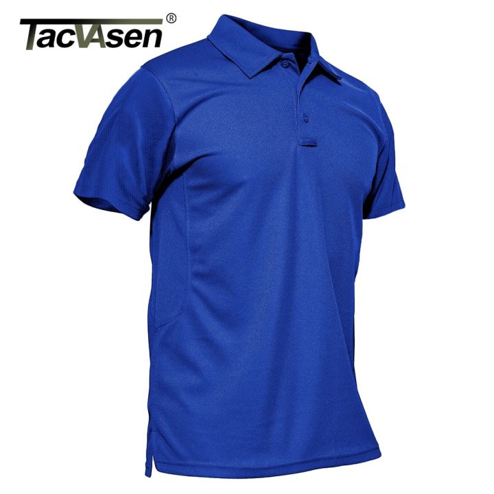 เสื้อยืดแขนสั้นของเสื้อยืดบุรุษโปโล2-tacvasen-เสื้อยืดเสื้อยืดท็อปแบบตัวสั้นสีเขียวแห้งเร็ว