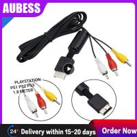 1 buah 6FT 1.8M AV TV RCA kabel Video Audio untuk PS2 PS3 PS 1 2 3 kabel permainan Line AV ke RCA kabel konektor Output Video