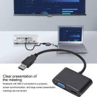 Konverter Video pasang dan Mainkan adaptor Monitor ganda aksesori komputer adaptor USB C ke HDMI kompatibel/VGA