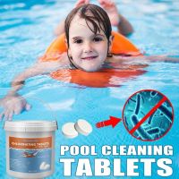 【cw】 Pool Cleaning Effervescent Chlorine Tablets Clarifier Multifunctional 1