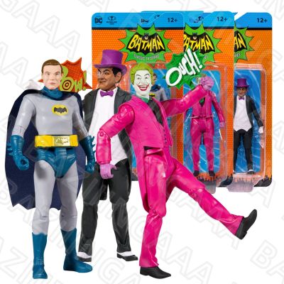 ZZOOI McFarlane Toys The Joker/The Penguin/Batman Unmasked ( Retro: Batman 66 Bundle 15cm Action Figure Toy Collection Doll Model DC