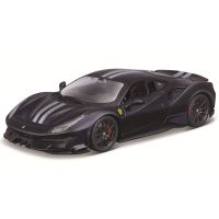 Bburago เครื่องชั่ง1:24 Ferrari 488 PISTA โลหะผสมโลหะผสมรถขึ้นรูปคอลเลกชันโมเดลของเล่นของขวัญรถหล่อตาย