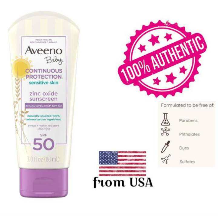 Aveeno Baby Continuous Protection Sunscreen Lotion SPF50 Lazada PH