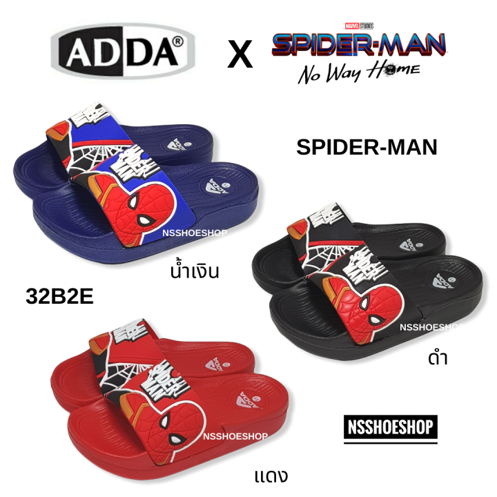 ใหม่-adda-marvel-spider-man-แอ๊ดด้า-มาเวล-สไปเดอร์แมน-รองเท้าแตะเด็ก-32b2e-เบอร์-8-3