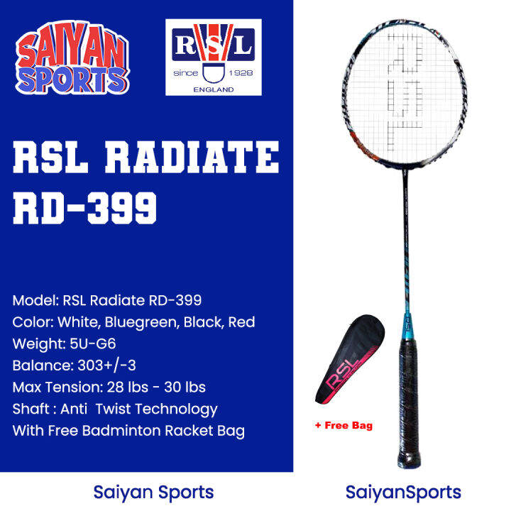 RSL RADIATE RD399 Badminton Racket Lazada PH